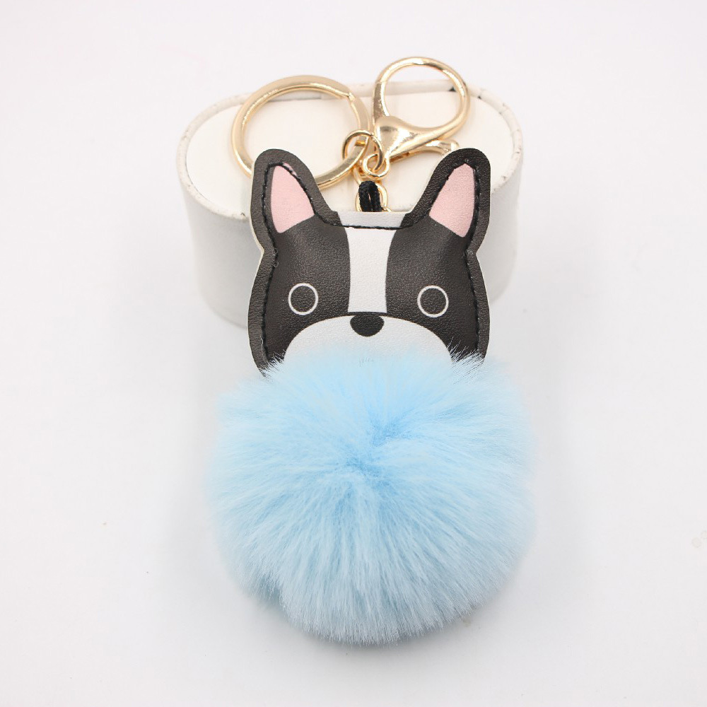 New Puppy Dog Key Chain Pendant Bag Purse Plush Pendant display picture 9