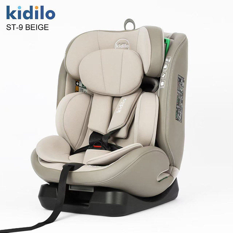 Kidilo Kids Safety Seat for Car Use, Baby Car Seat with 360 Rotation, Suitable for Sitting and Reclining, for Ages 0-12