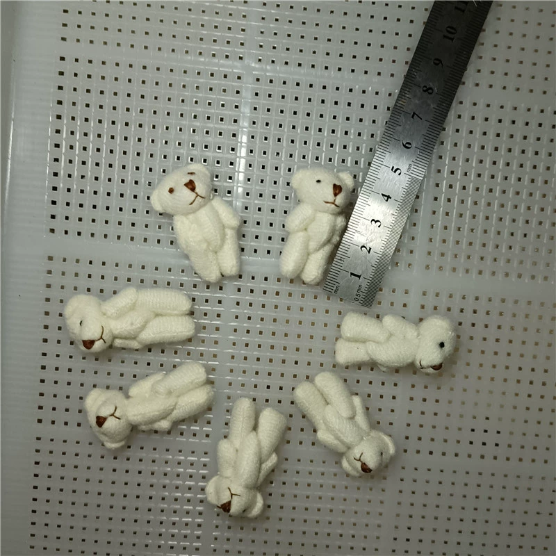Plush Bag Charm, Handmade 8 cm Bear/Rabbit Accessory, Soft Plush Keychain, Random Color