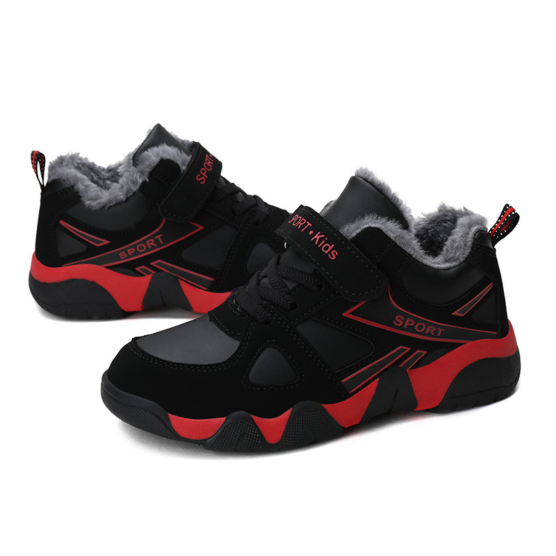 童鞋男童运动鞋冬季儿童棉鞋代发中大童男孩冬鞋独立站速卖通鞋子