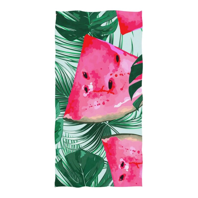 Watermelon Beach Towel Travel Fast Drying Towel Swimmer Athlete Sand Prevention Beach Towel Holiday Beach Bath Towel