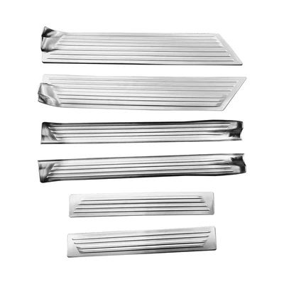 Suitable for 22 Toyota Toyota SIENTA rear guard plate door sill pedal stainless steel protective sticker (Other Automotive Exterior Supplies) - threshold-silver-titanium