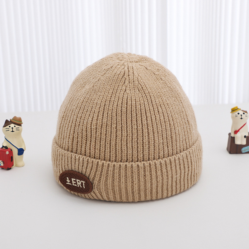 Sombrero para bebés otoño y invierno caliente a prueba de viento sombrero de lana de punto recién nacido pequeño mes bebé lindo super lindo gorra