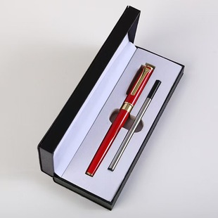 Red Metal Signature Pen Set Business Meeting Gift Pen Can Engrave Corporate Logo Office Stationery Gel Pen
