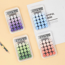 渐变计算器透明多巴胺简约风彩色计算机高颜值办公学生桌面计算器