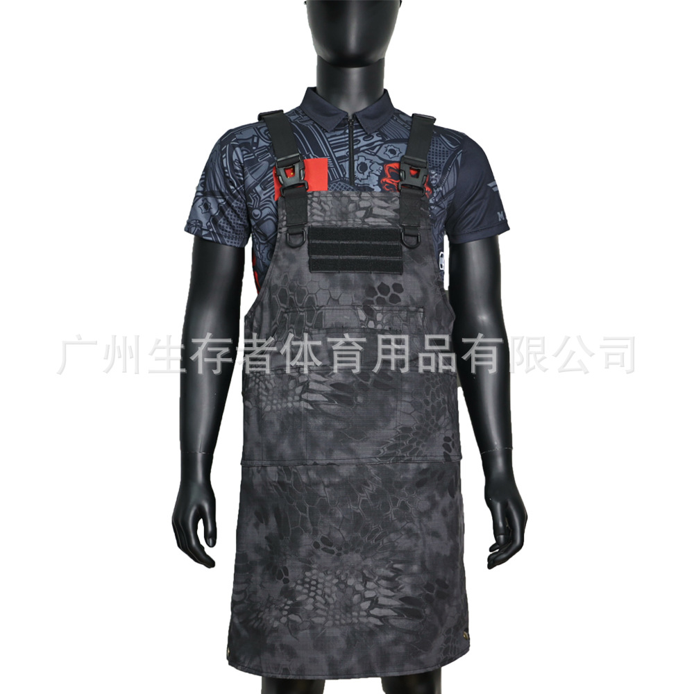 Fuente transfronteriza Técnico Técnico Equipo de usuario masculino y femenino Picnic Resistente al desgaste Téctico Viento Camuflaje delantal