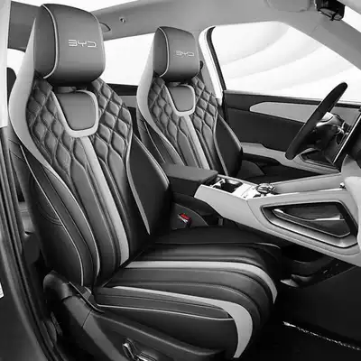 Modelə uyğun (Original) oturacaq örtükləri — Byd Yuan up Special Car Seat - ink-black-standard-version-remarks-model-year-rear-half-package
