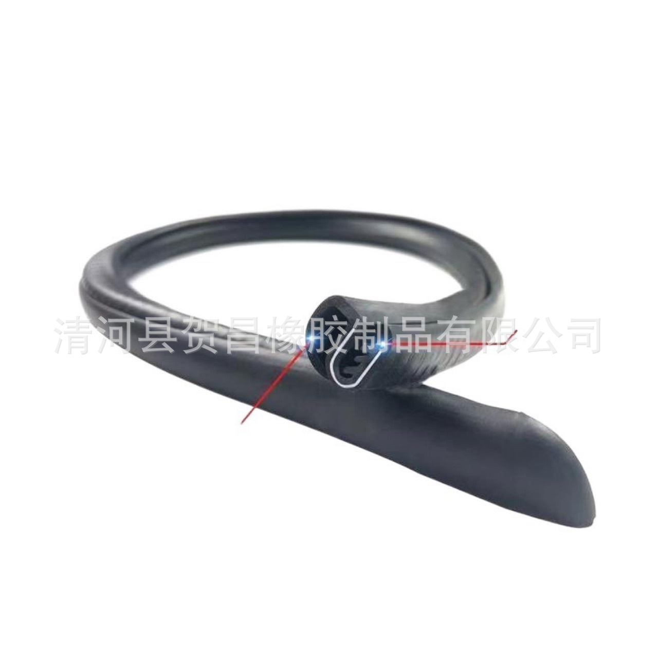 Automobile B- pillar sealing strip, door sound insulation strip, universal door seam sealing strip, dustproof and noise reduction, modified mute rubber strip