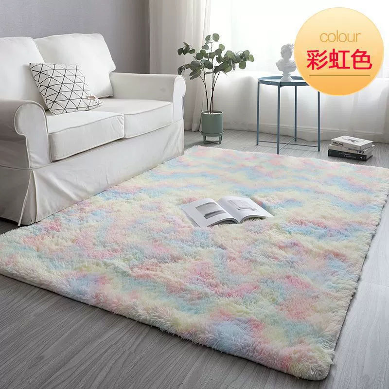 Thick plush carpet, bedroom, living room, bay window, live broadcast room, photo taking, large area full of girly style soft floor mats