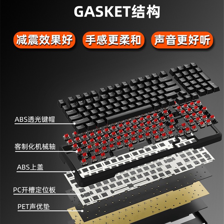 T99 teclado mecánico negro intercambiable en caliente 99 teclas eje verde eje rojo estructura de junta especial para juegos de deportes electrónicos