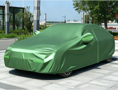 Oxford fabric car cover, Car clothing - sedan-please-specify-the-model-green-300d-single-layer-car-cover-tear-resistant