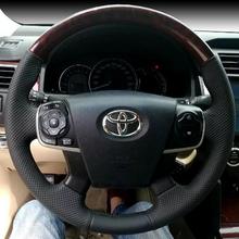 专用于丰田七代凯美瑞手缝方向盘套把套专车专用全包半包原厂真皮