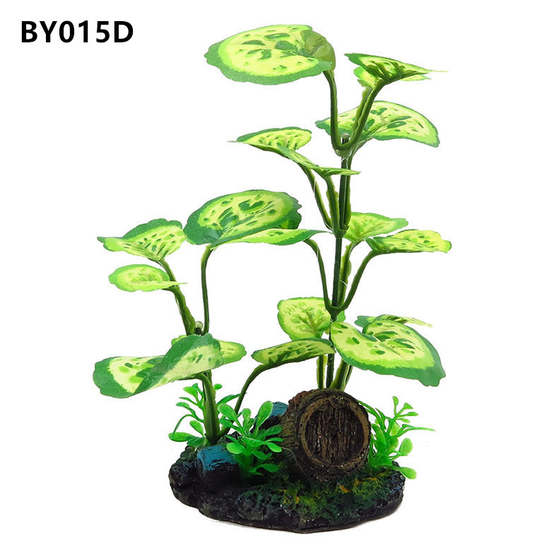 Pecera simulación planta paisajismo decoración decoración suministros de hotel plástico flor falsa hierba falsa tela hoja acuática simulación acuática