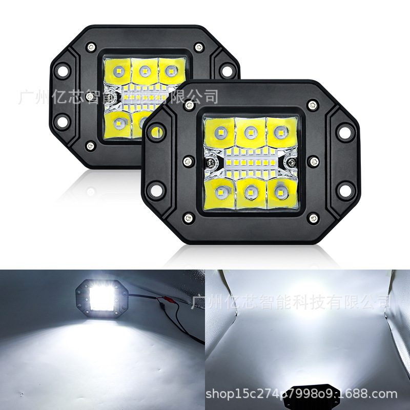 速売通39w角型led作業灯オフロード車前バー灯高亮フォグランプ自動車改造ランプトップランプ|undefined