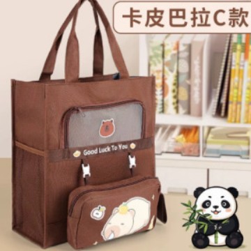 Bolsa de calibración personalizada de alto valor facial A4 bolsa de lona portátil de gran capacidad conveniente bolsa de calibración infantil