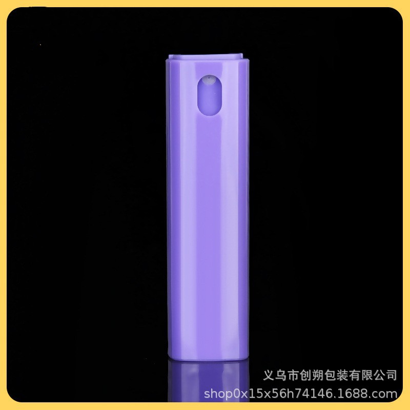 厂家批发加工10ml方管香水瓶消毒水酒精液体分装瓶彩色细雾喷雾瓶