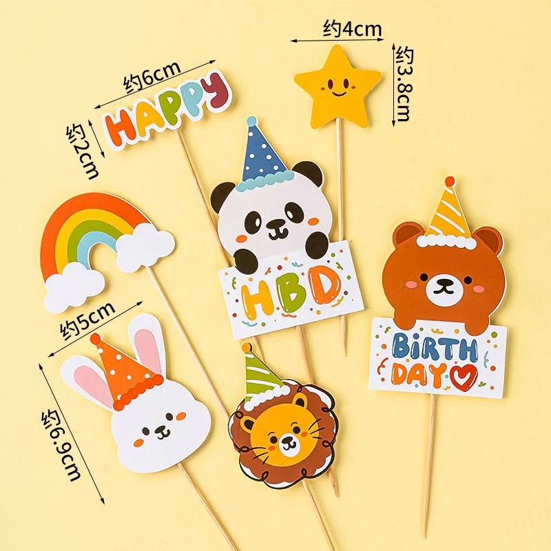 Decoración de pastel de cumpleaños para niños lindo conejillo de indias Kapibala decoración de marca para hornear postre vestido de mesa