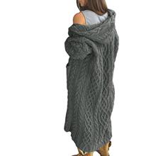 I 92126 Lazy Hooded Cardigan Sweater ����翪��ë��