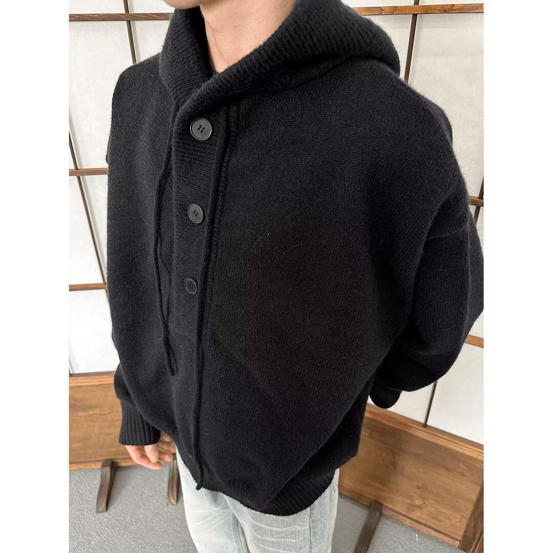 Inspired Oversized Hooded Sweater – Minimalist Unisex Knit Pullover (M-3XL, Soft & Warm Casual Wear For Men & Women)​_viptrois.com