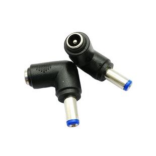 Elbow notebook plug DC adapter 5.5*2.1 female to 5.5*2.1 male round hole 90 degrees