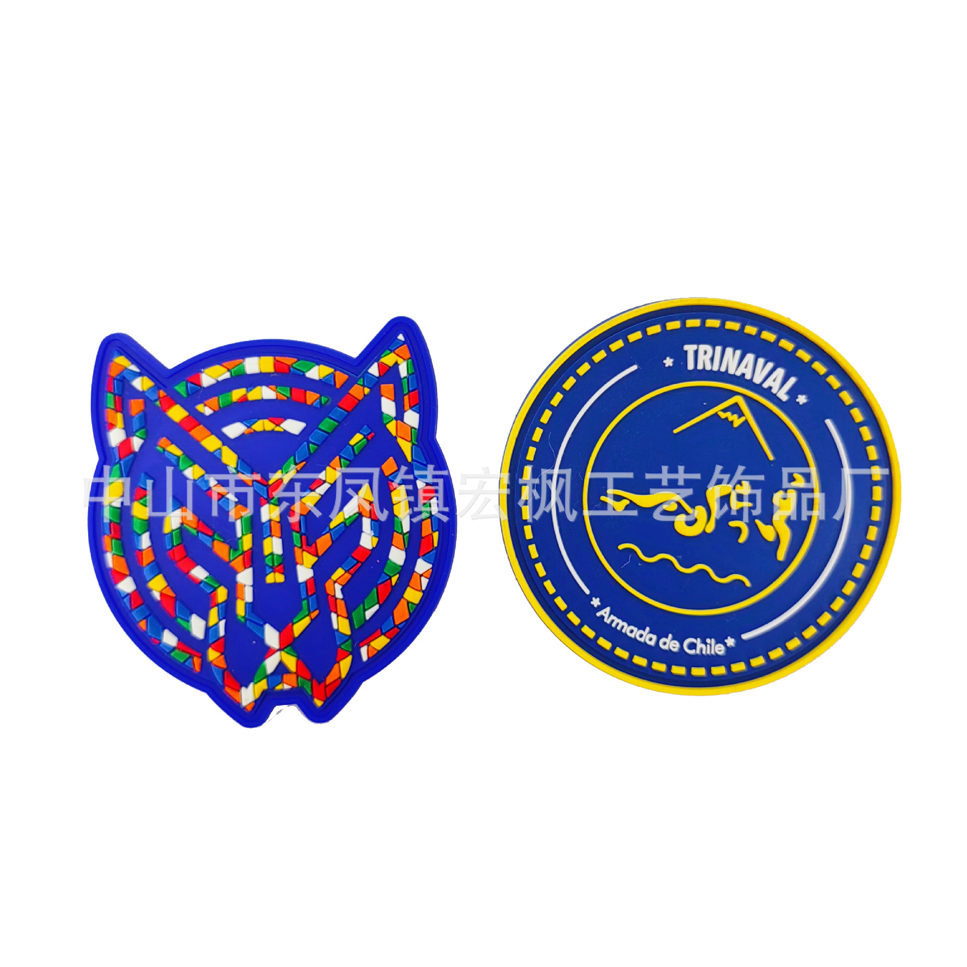 定 制卡通软胶PVC胶章箱包标识刚刚胶标PVC软胶胶章跨境立体徽章