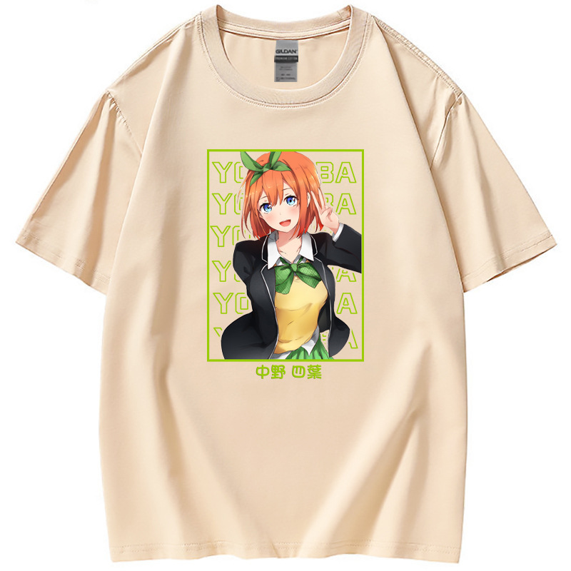 At least one order cross-border five-point bridal print fashion couple short-sleeved T-shirt women's T-shirt in stock Guangzhou