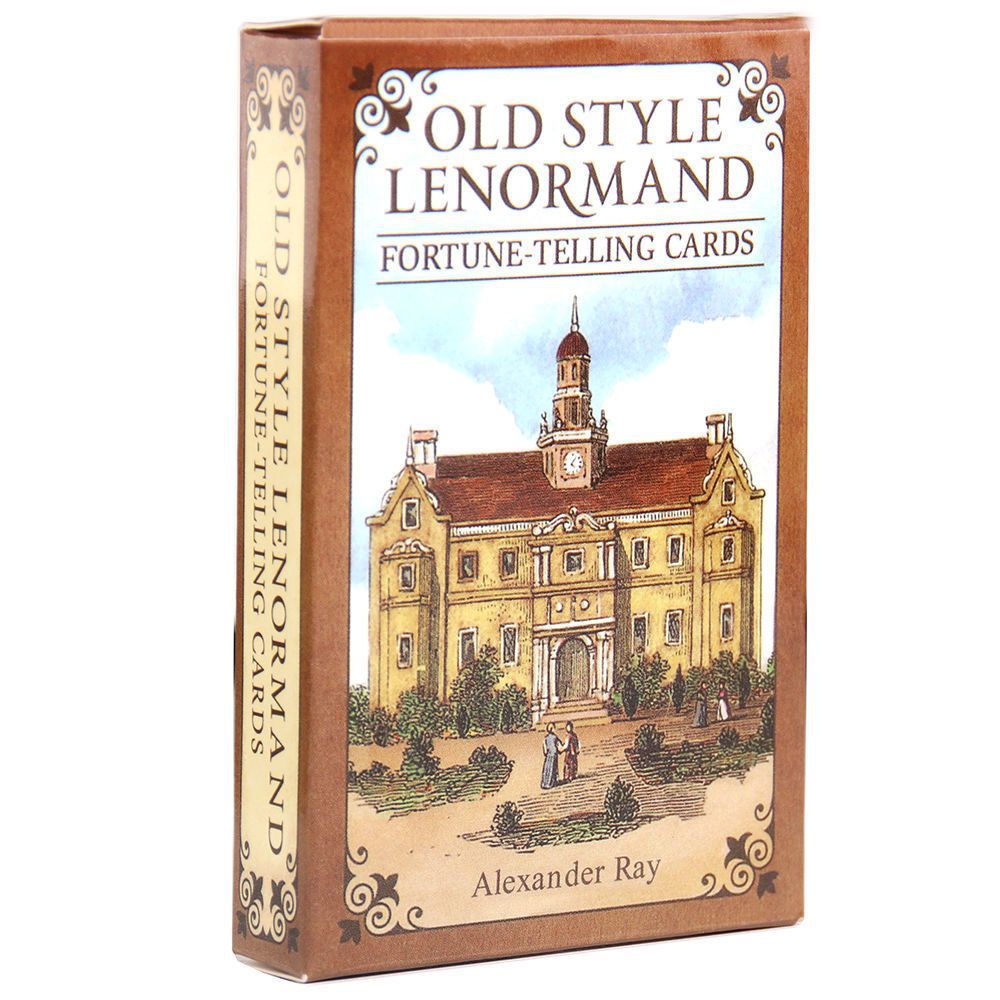 Eski Stil Lenormand Old Style Mevcut İngilizce Sınır Ötesi Masa Oyunu Kartları Tam Set Orijinal Versiyon Çince Çeviri ile