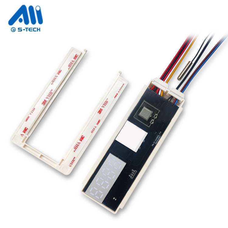 工程智能镜感应开关 无极调色除雾时间温度一体显示12V卫浴化妆镜