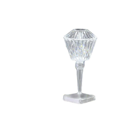 Cross-border crystal wine glass table lamp, minimalist luxury bedside bedroom decoration lamp, romantic atmosphere lamp, night light