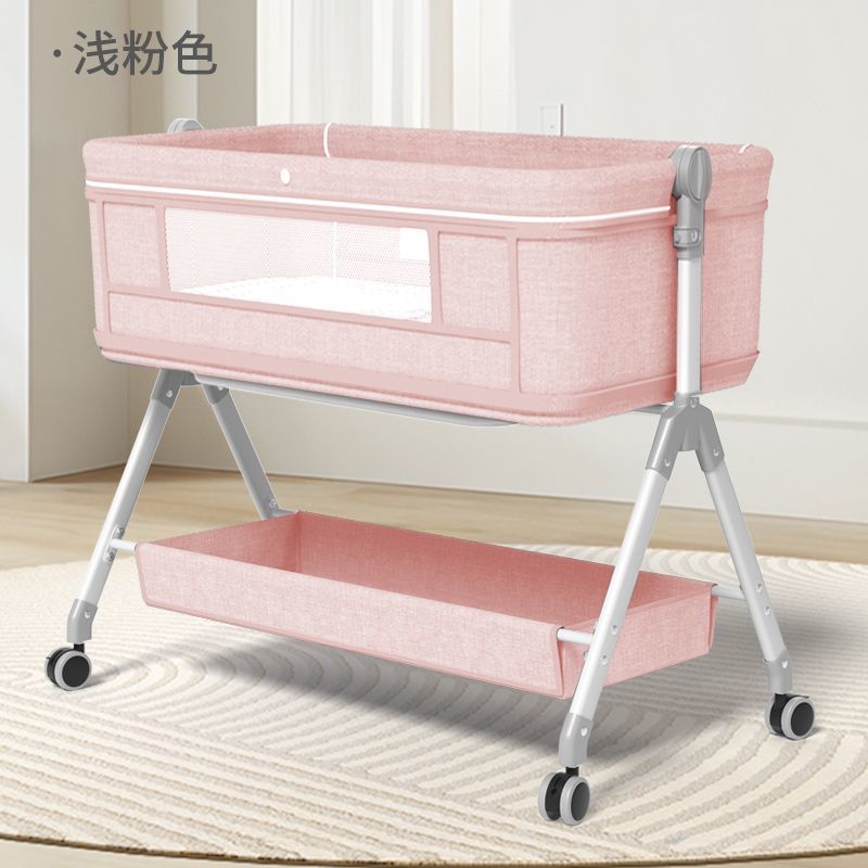 Cama de bebé móvil portátil cama de bebé plegable multifuncional cama de cuna cama de bebés con ruedas