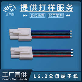 JFS供应L6.2端子连接线 3芯连接线批发 LED灯电源连接线 20号线材