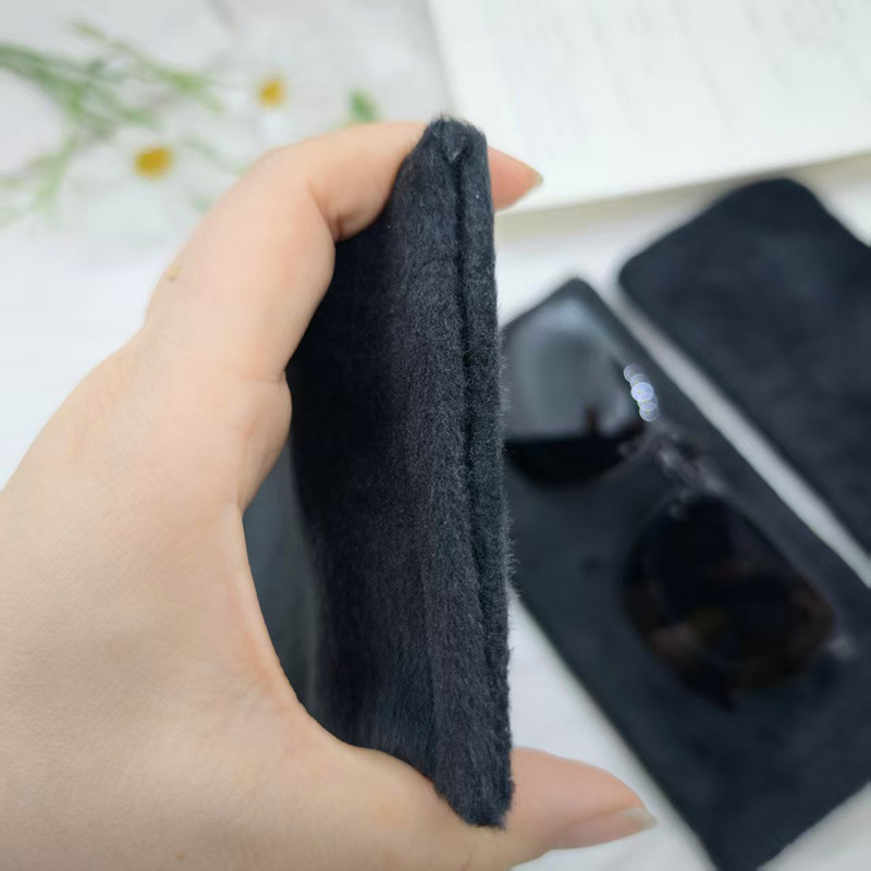 Estuche para gafas de sol con cierre automático, bolsa de almacenamiento con clip magnético, estuche de almacenamiento negro para gafas.