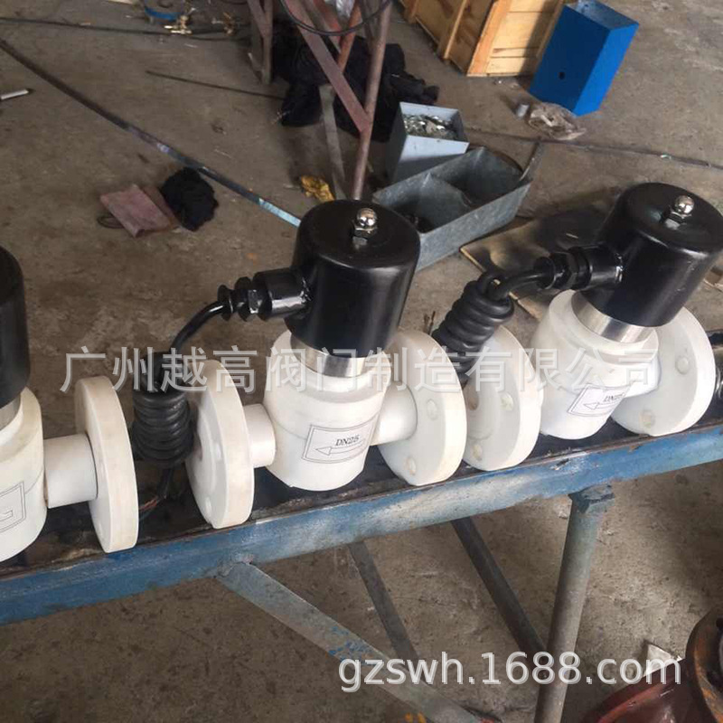 ZCF-15B-Z塑料王电磁阀ZCF防爆直动式法兰塑料电磁阀海南禹成阀门