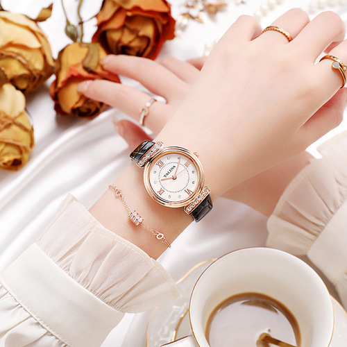 Cross-border new women's watches, women's diamond-encrusted fashion watches, women's quartz live broadcast new products, watch manufacturers dropshipping