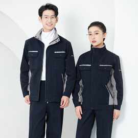 春秋工作服套装男双层帆布耐磨厂服工地车间汽修服机电工装劳保服