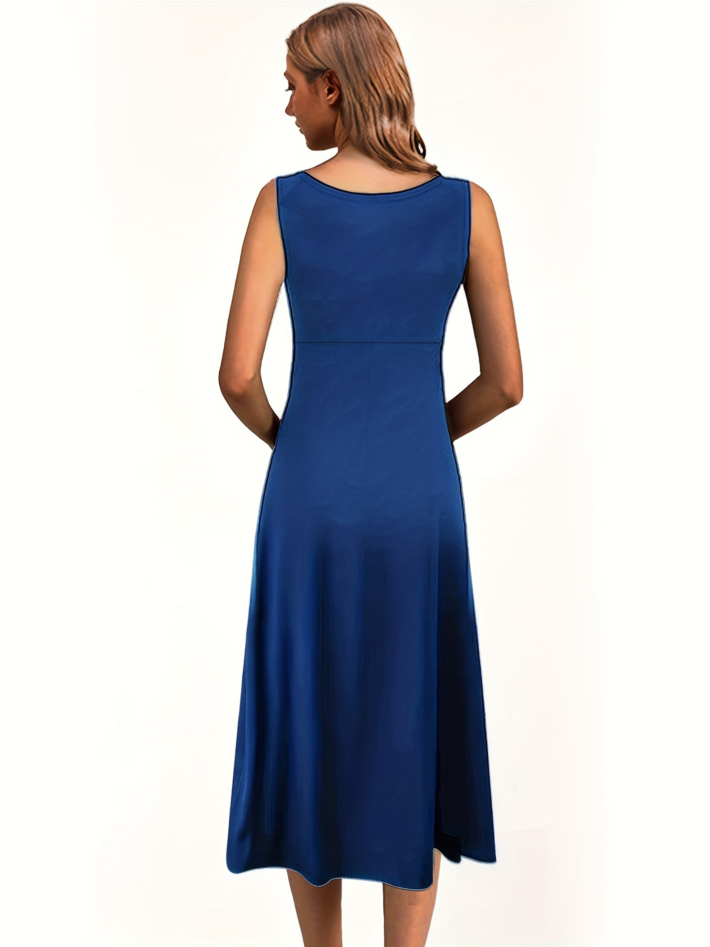 Solid Color Sleeveless Sexy Dress Slim Fit Women