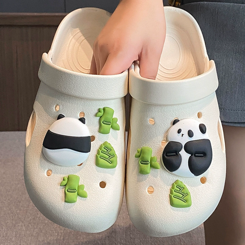 Летние холодные тапочки Баотоу женские нескользящие модные простые девичьи полутапочки носить дикие пляжные пещерные туфли на пляже