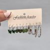 Black earrings, set, 2023, suitable for import, 6 pair