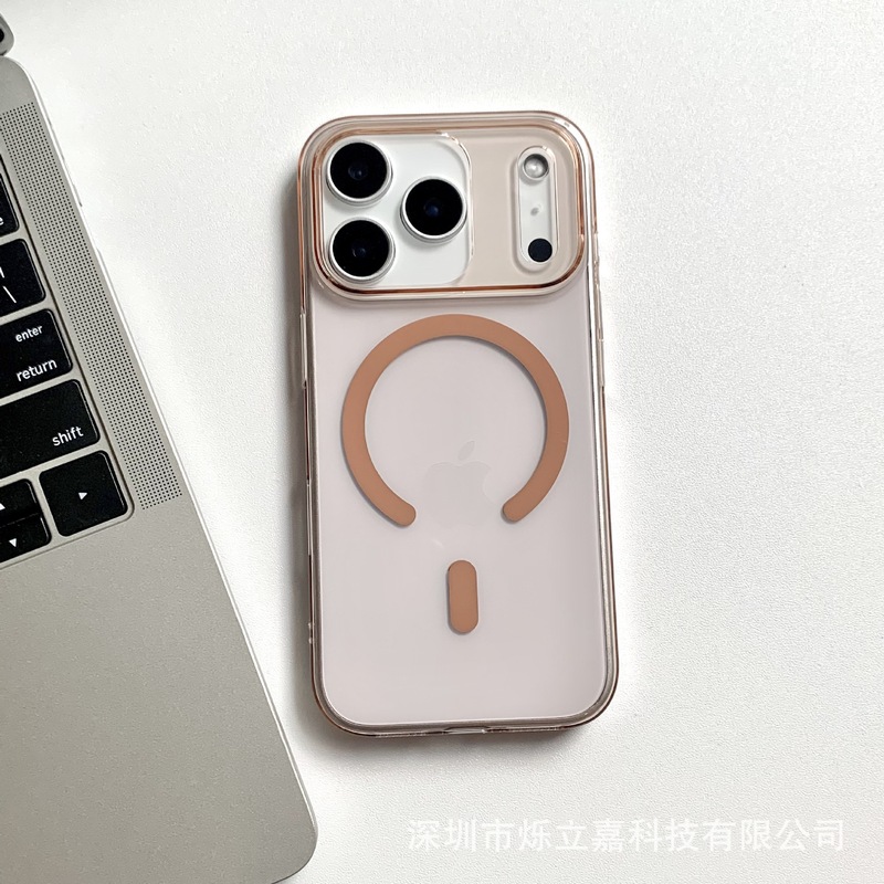 适用iphone17PROMAX高透磁吸手机壳苹果16超薄PC硬不发黄15保护套|undefined