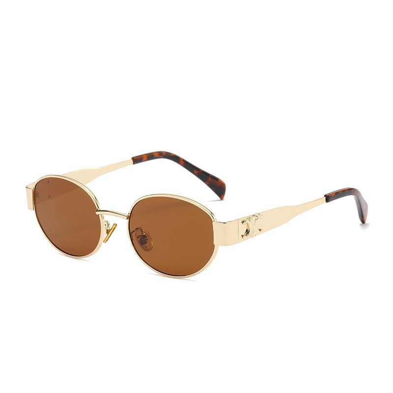 Qadın üçün cat-eye günəş eynəyi, metal nazik çərçivə, UV400