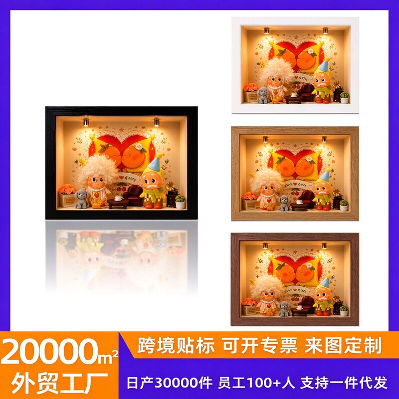 6-inch Luminous Hollow Photo Frame 7inch 8inch Blind Box Scenery Figurine DIY Display Frame Bedroom Decorative Light-Up Picture Frame 6-inch Luminous Hollow Photo Frame 7inch 8inch Blind Box Scenery Figurine DIY Display Frame Bedroom Decorative Light-Up Picture Frame