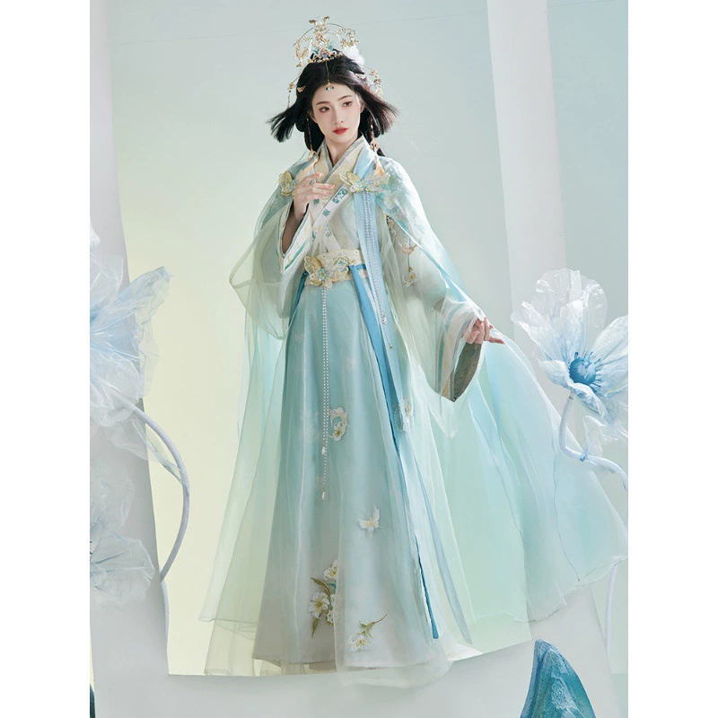 Нефритовая техника [Весенний ветерок] Оригинальный Hanfu женский плащ