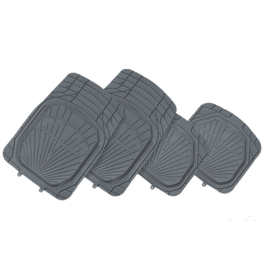 汽车脚垫3件套PVC防水防滑四季通用盆形护车脚垫可裁剪跨境可代发