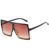 Square capacious sunglasses, multicoloured glasses solar-powered suitable for men and women, plus size