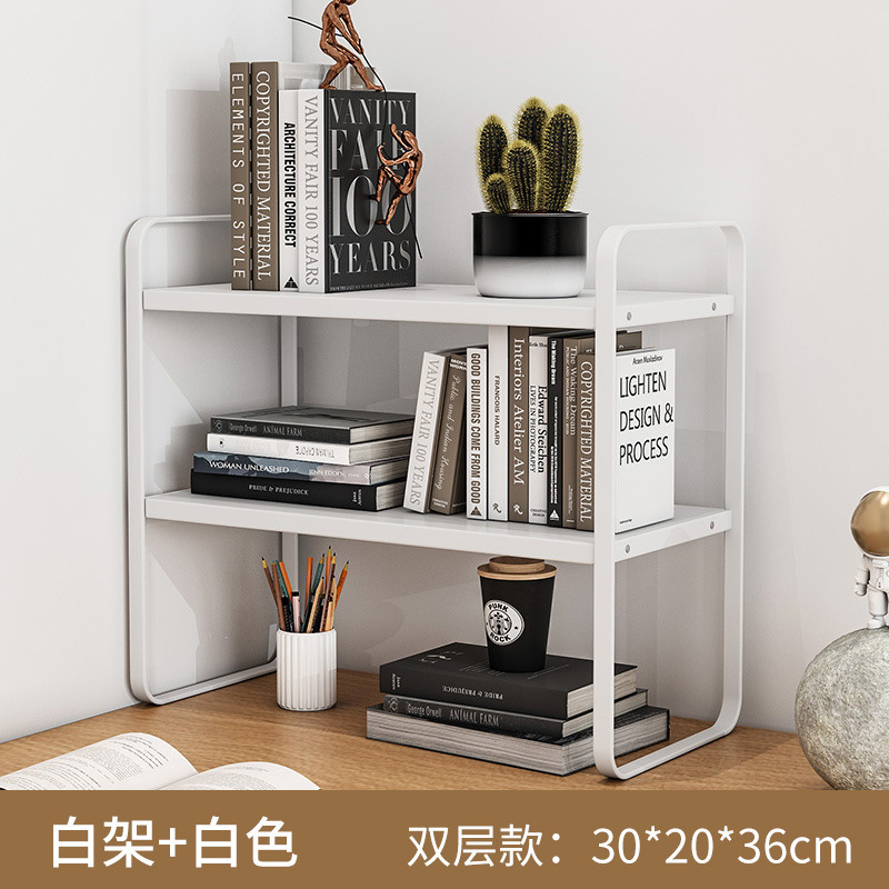 デスクトップ収納ラック多層本棚学生デスク収納ラックオフィスコンピュータデスク層状キャビネット収納アーティファクト|undefined