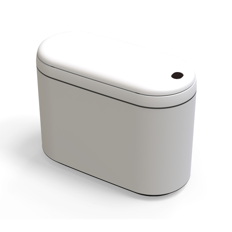 Bote de basura de escritorio inteligente 2L pequeño mini bote de basura de inducción tocador bote de basura de almacenamiento