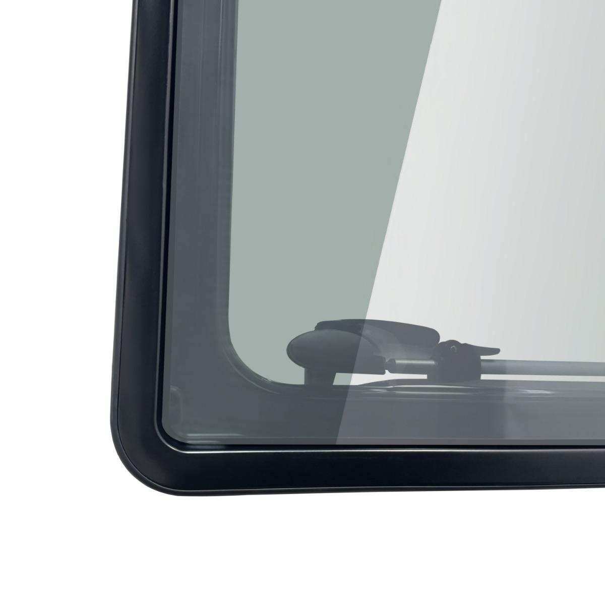 Accesorios para vehículos recreativos de una sola parada para persianas enrollables con ventana de ángulo recto de la serie MD-JPR10