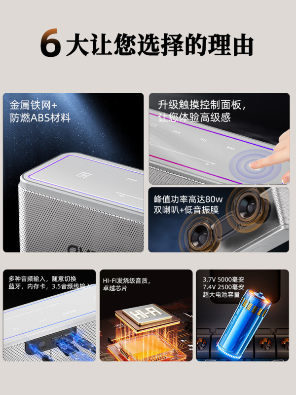 音楽伝奇T3無線ブルートゥース音響高音質サブウーファ家庭用ハイエンドパソコンの小さいスピーカーのタッチボタン|undefined