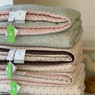 Big Goose House | Double-Layer Yarn Bean Quilt, All-Cotton Spring and Autumn Quilt, Double-Person Quilt, Thickened and Warm Winter Quilt Core 200X230.