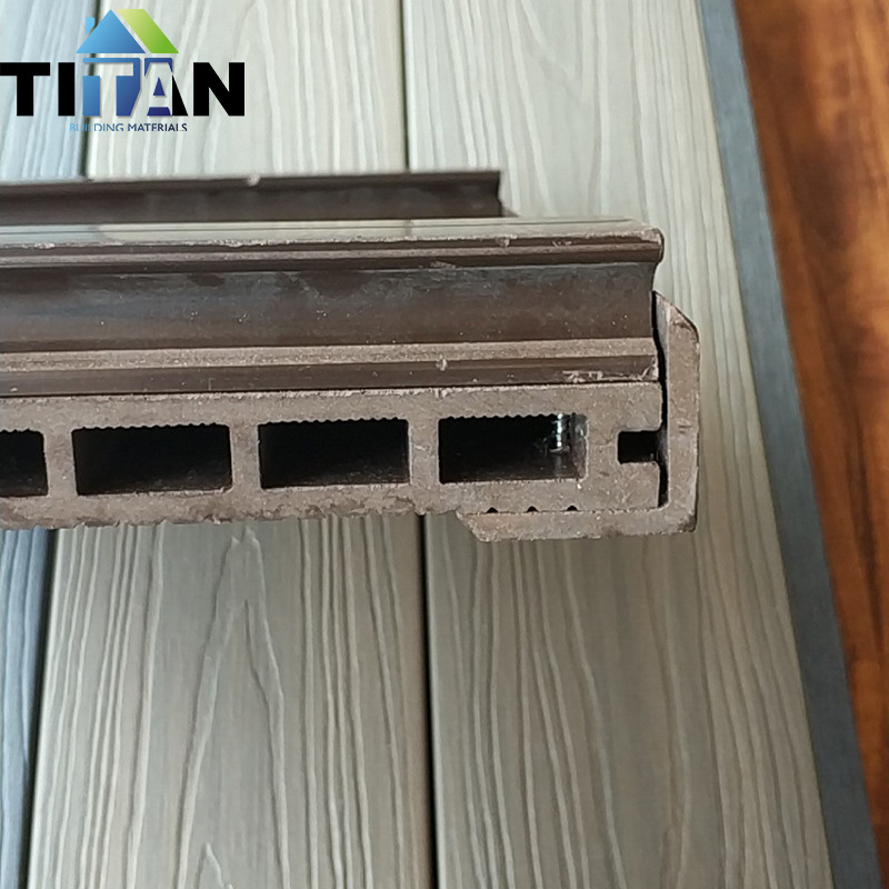 Piso WPC para Exteriores de Madera Plástico, Impermeable y Anticorrosión para Parques